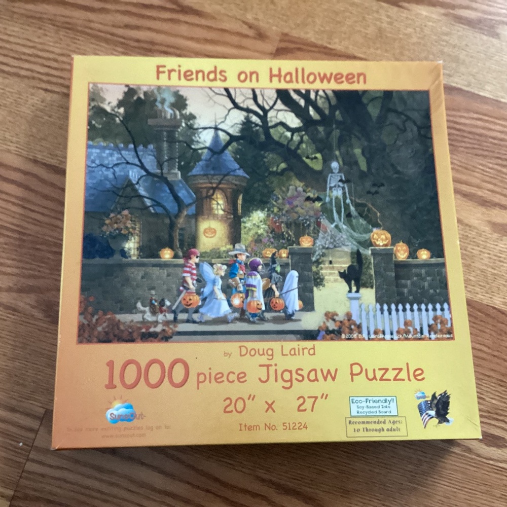 SunsOut 1000 Piece " Friends on Halloween "  Jigsaw Puzzle